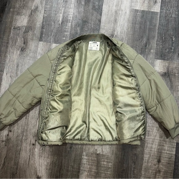 Ci Sono Women’s Sage Green Bomber Jacket, EUC - Picture 5 of 15
